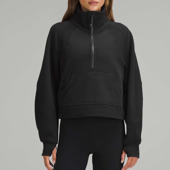 lululemon athletica Tops - Lululemon Scuba Oversized Funnel-Neck Half Zip
Black Top XS S